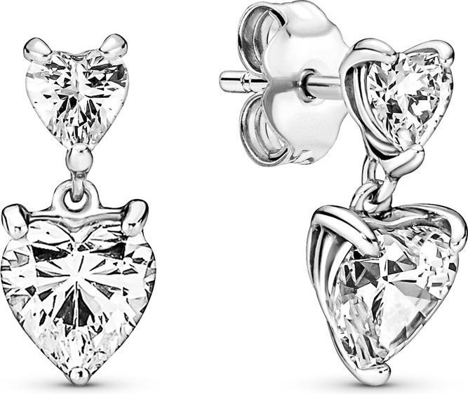 Immagine prodotto Pandora Orecchini doppio cuore (Argento 925)