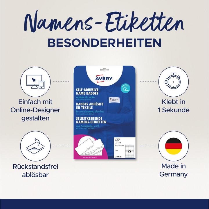 Productafbeelding Avery Naam etiketten