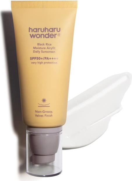 Actual product image Haruharu Wonder Black Rice Moisture Airyfit (Sun cream face, SPF 50, 50 ml, 50 g)