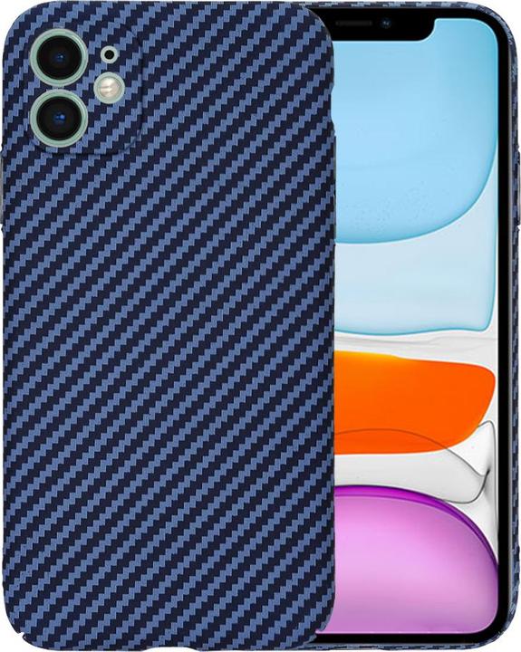 Actual product image Techsuit - Carbonite FiberShell - iPhone 11 - Cyan (Apple iPhone 11)
