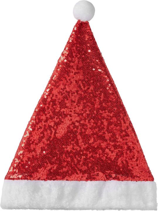 Immagine prodotto tectake Cappello da Babbo Natale con paillettes rosse