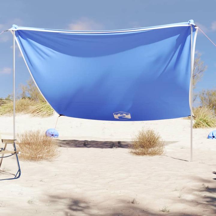 Produktbild VidaXL Strand-Schattenzelt mit Sandsäcken 304 x 300 cm (Strandzelt + Strandmuschel, 0.18 kg, 8 Personen)