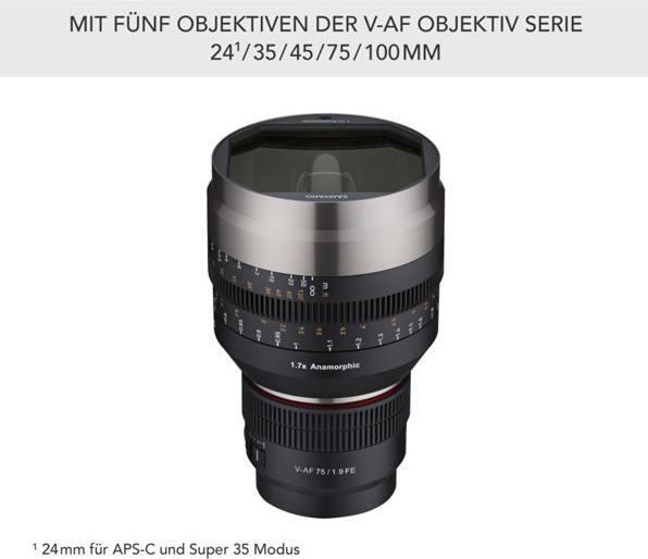 Image du produit Samyang Adaptateur anamorphique V-AF