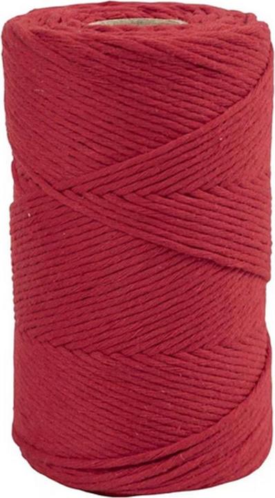 Image du produit Creativ Company Fil de coton Macramé Cordon Rouge (198 m)