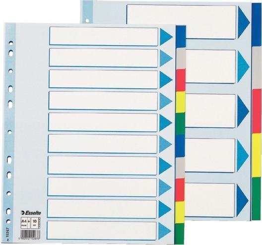Productafbeelding Esselte Plastic tabbladen, A4, 225 mm, 297 mm
