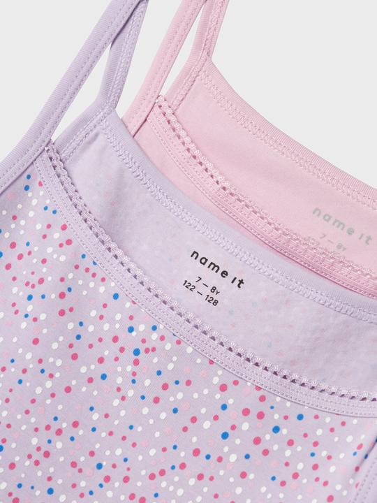 Actual product image Name it Nkfstrap Top 2p Pastel Lilac Dot Noos (146)