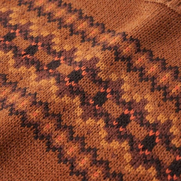 Produktbild VidaXL Kinderpullover Gestrickt Cognac 104,Material: 100 (104)