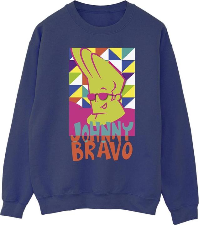 Actual product image Johnny Bravo Mens Multi Triangles Pop Art Sweatshirt (XXL)