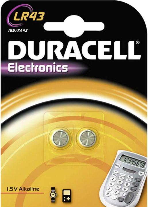 Produktbild Duracell Electronics (2 Stk., LR43, 170 mAh)