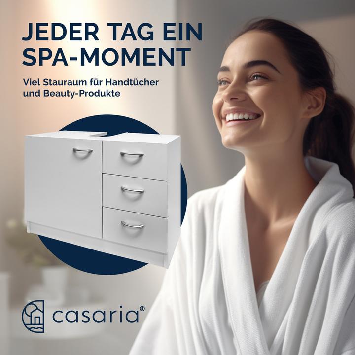 Produktbild Casaria Waschbeckenunterschrank (63 x 30 x 54 cm)