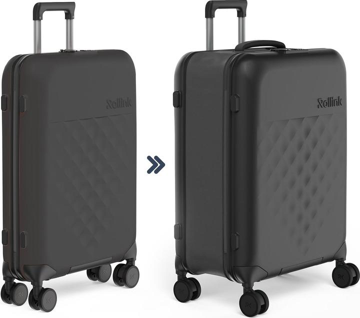 Produktbild Rollink Harde koffer / Trolley / Reiskoffer - Vega 360 - 65 cm - Zwart (80 l, M (50 - 90l))