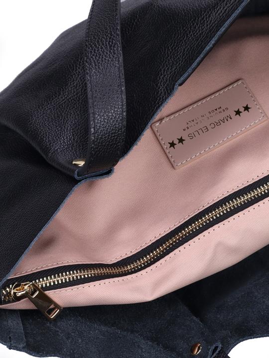 Actual product image Marc Ellis Damenhandtasche Made In Italy – Modell Valoria Pro – 100% Leder - 28.0 X 28.5 X 11.0 Cm