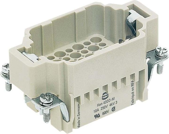Actual product image Harting HAN DD Connector, insert type 10 male connector crimp max 2,5mm2, 10A42 pole
