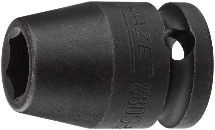 HAZET Impact socket ∙ hexagon 880S-9 ∙ Square, hollow 10 mm (3/8 inch) ∙ Outside hexagon traction p… (9 mm)