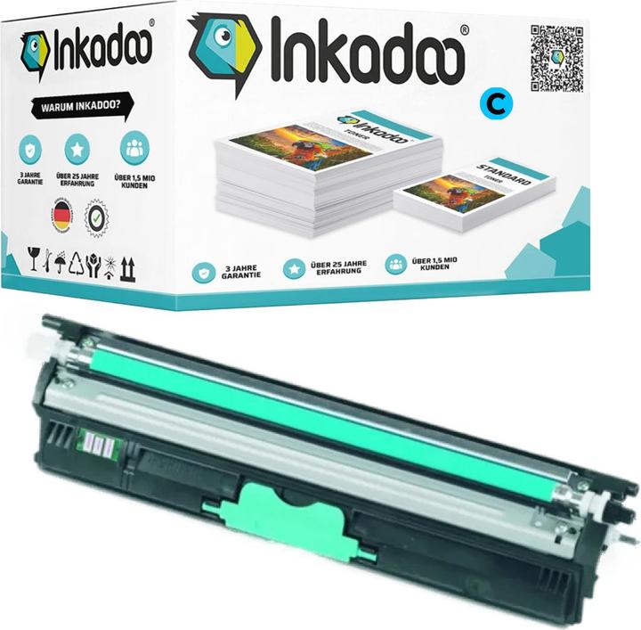Actual product image Inkadoo Toner compatible with OKI 44250723 / C110 toner, cyan Cyan (C)