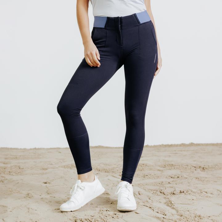Produktbild Fouganza Reithose 500 Be You Damen marineblau/hellblau (S)