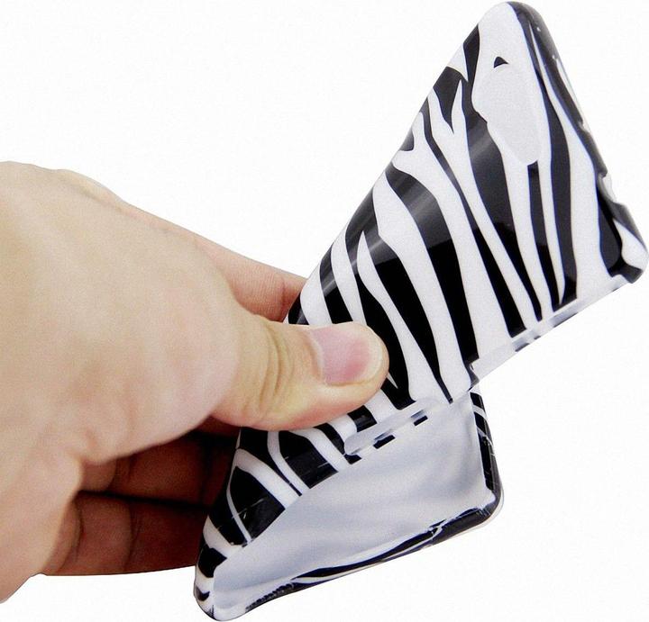 Produktbild König Design Schutzhülle Handytasche Etuis TPU für Handy Sony Xperia Z3 Compact Zebra Streifen Muster (Sony Xperia Z3 Compact)