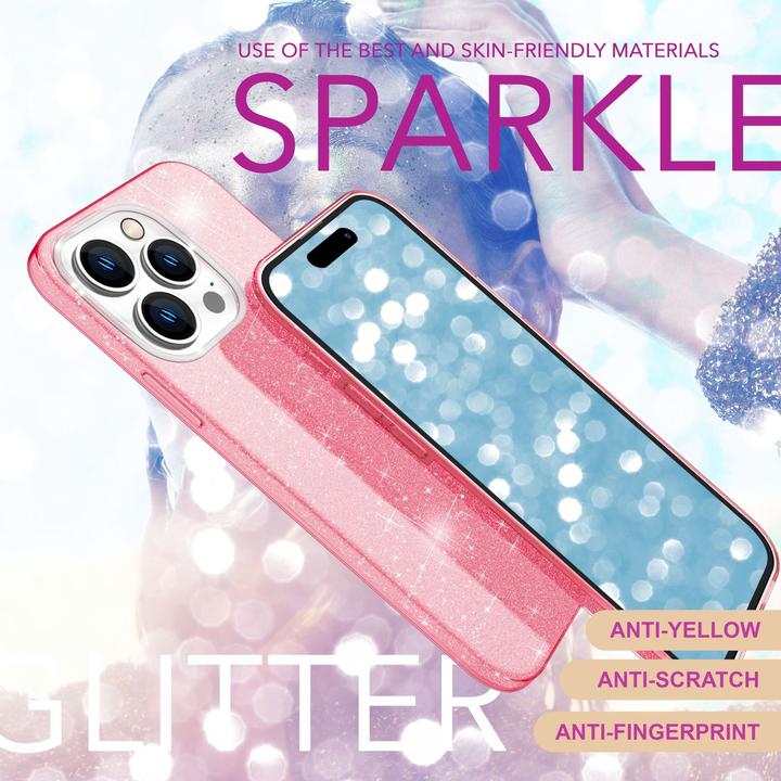 Immagine prodotto Nalia Copertina ibrida glitterata (Apple iPhone 16 Pro)
