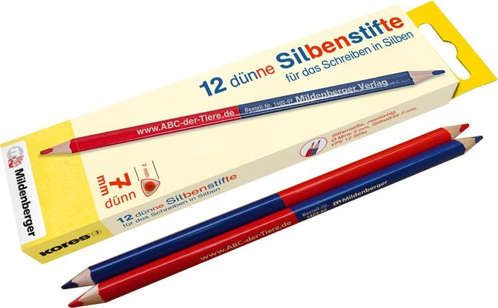 Produktbild KORES Deutschland GmbH:12 dünne Silbens (Mehrfarbig, 12 x)