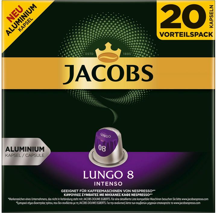 Produktbild Jacobs Lungo 8 Intenso (20 x Port.)