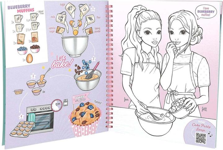 Image du produit Top Model TOPModel - Cake & Bake Colouring Book With Sequins ( 0413386 )