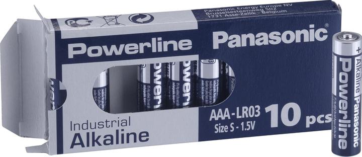 Panasonic Linea elettrica industriale alcalina (10 pz., AAA)