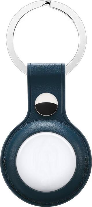 Ueli Express Porte-clés en similicuir pour Apple AirTag bleu foncé