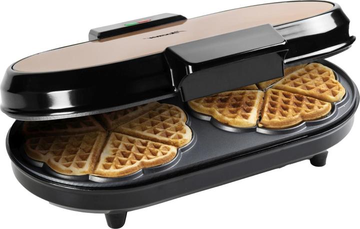 Immagine prodotto Bestron Doppia piastra per waffle per ottenere i classici waffle a forma di cuore