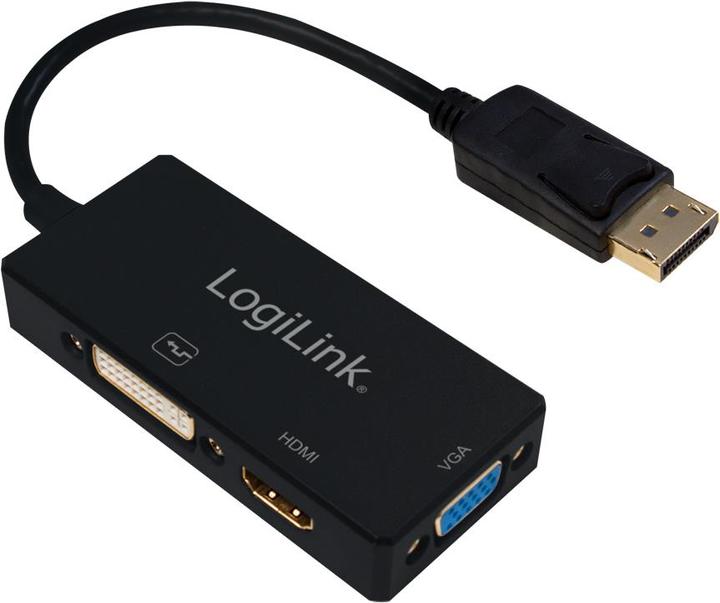 LogiLink 4K DisplayPort Adapter (DVI, HDMI, VGA, 15 cm)