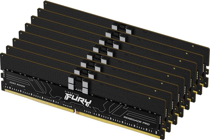 Kingston Fury Renegade Pro EXPO 128GB Kit (8 x 16GB), DDR5, 5600MT/s, CL28, Overclockable, ECC, AMD EXPO, RDI (8 x 16GB, 5600 MHz, DDR5-RAM, DIMM)