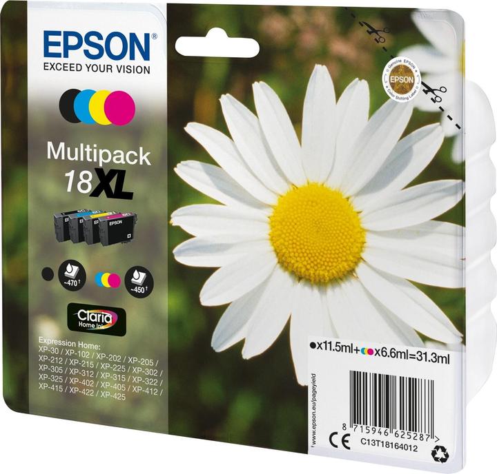 Actual product image Epson 18XL Multipack - printer cartridge (M, FC, Y, C)