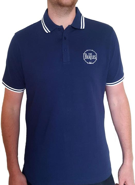 Actual product image The Beatles Drum Logo Polo (Dark Blue (S)
