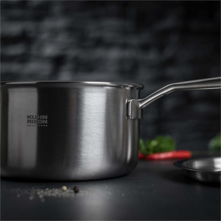 Produktbild Kuhn Rikon Stielkasserolle (16 cm, Stielkasserolle, Edelstahl, Aluminium)