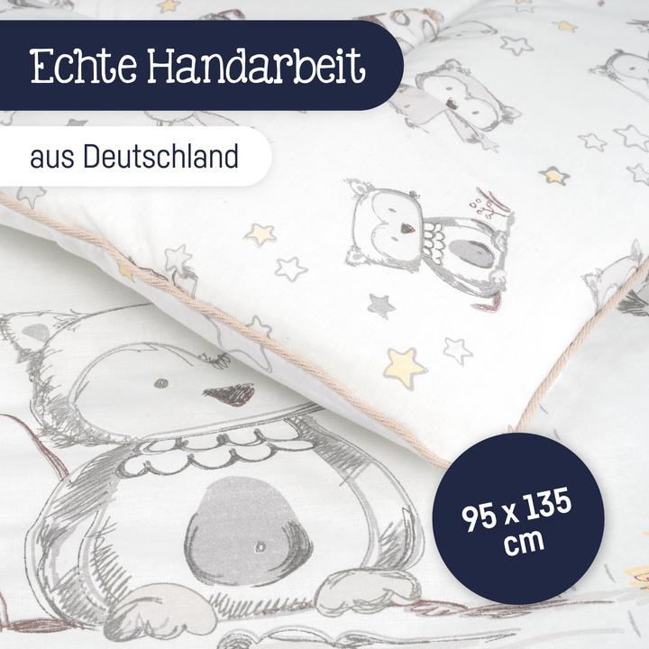 Produktbild Julius Zöllner Krabbeldecke 95/135, Häschen und Eule