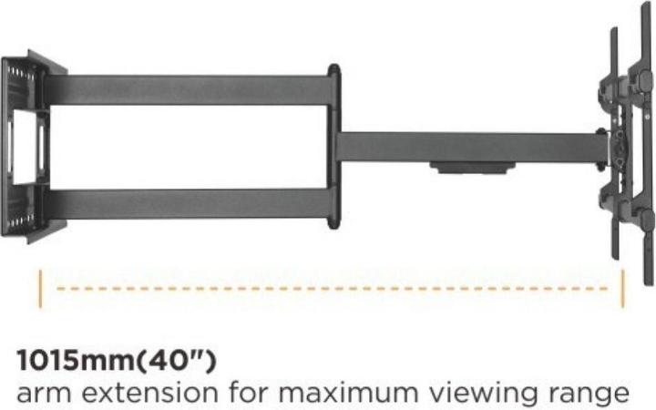 Produktbild Techly ICA-PLB 490 TV mount (80") Black (Wand, 80", 50 kg)