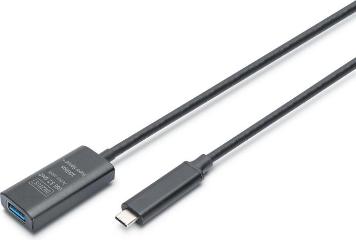 Produktbild Digitus Aktives USB 3.2 Gen2 10G Verlängerungskabel, USB-C - USB-A, 5m (5 m, USB 3.2 Gen 2)