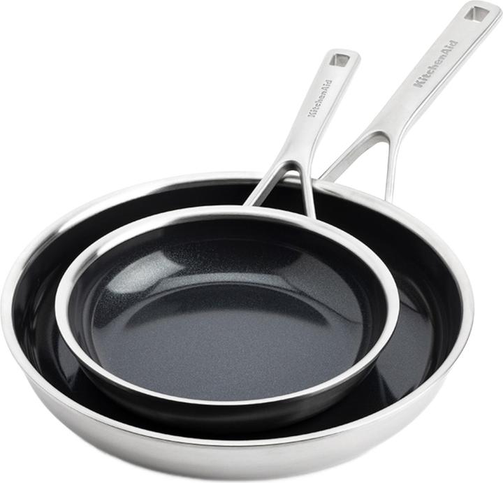 KitchenAid Multi-Ply - 2-teilig (Bratpfanne, Edelstahl)