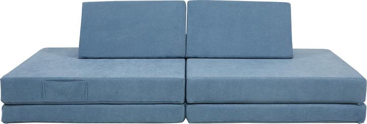 Produktbild En.Casa Spielsofa Norhulta 5-tlg. 150x66x46 cm Cord Blau (Kindersofa)