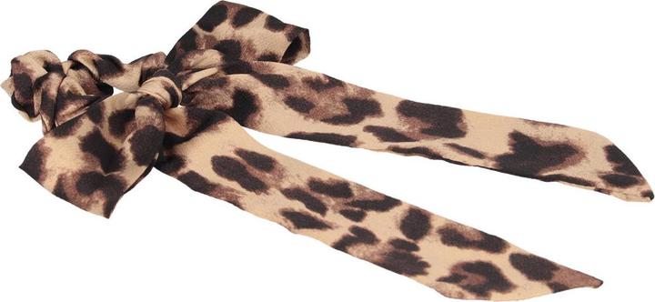 Actual product image Solida Scrunchie in leo pattern with bow (Emblazonments)
