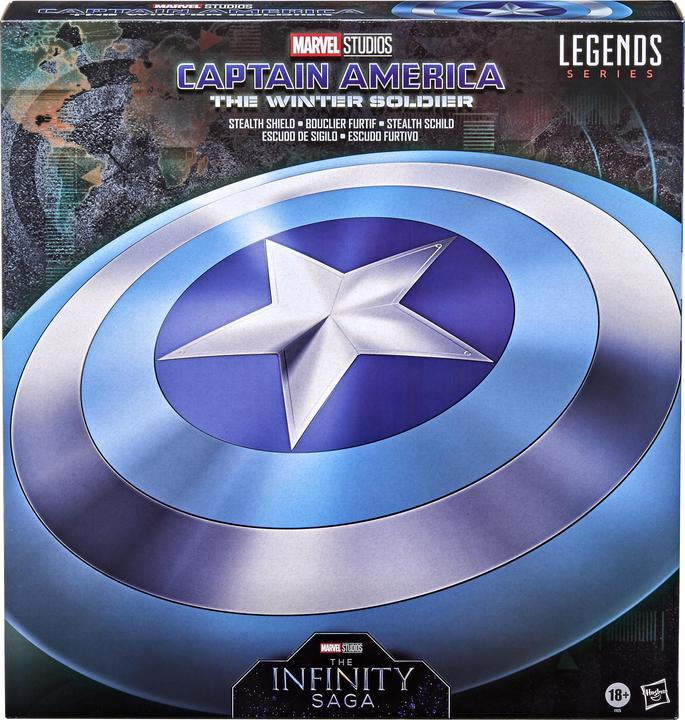 Actual product image Hasbro Marvel Legends Series Captain America: The Winter Soldier Stealth Shield, for fans and