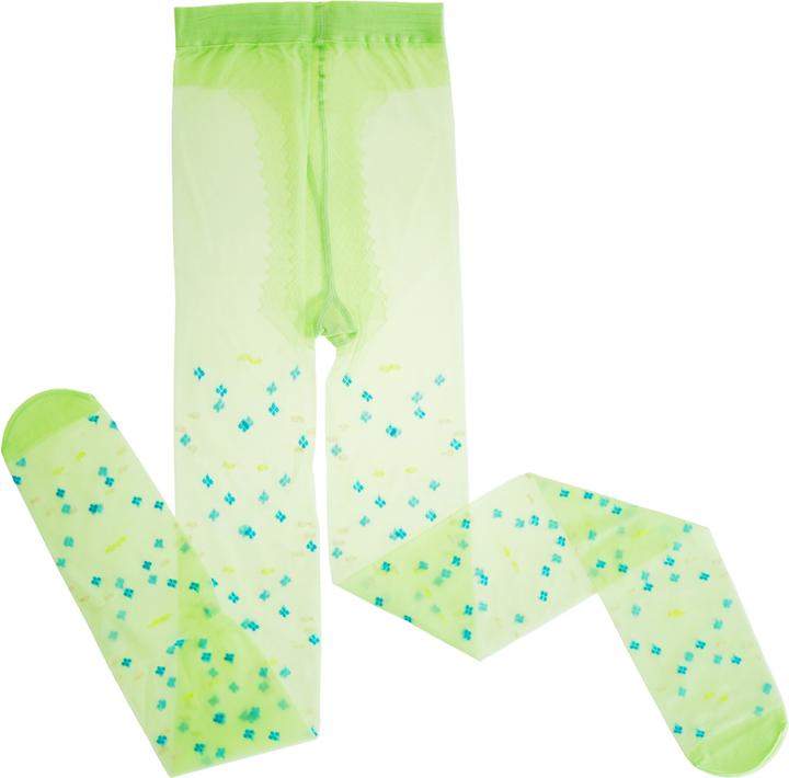 Produktbild Dressforfun St. Patrick’s Day Feinstrumpfhose mit Kleeblättern und Punkten (One Size)