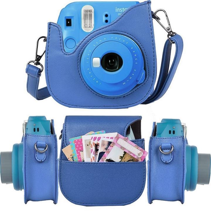 Actual product image JTI Camera bag for Fujifilm Instax Mini 9/8/8+, cobalt blue (Kamera Bereitschaftstasche, 1 l)