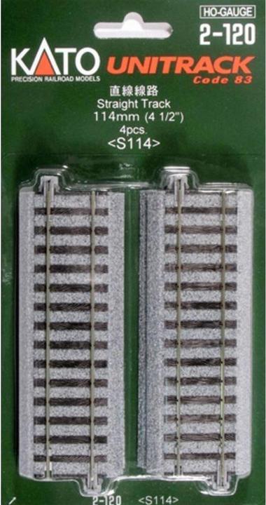 Immagine prodotto Kato H0 set di 4 binari diritti 114 mm (Traccia H0)