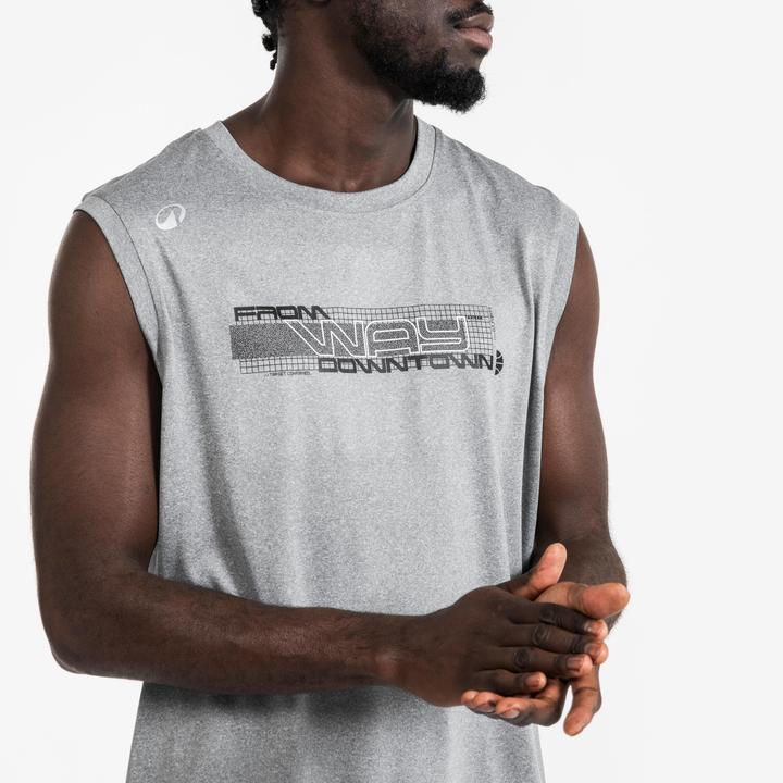 Actual product image Kipsta Damen/Herren Basketball Trikot ärmellos - Fast 500 grau (XL)
