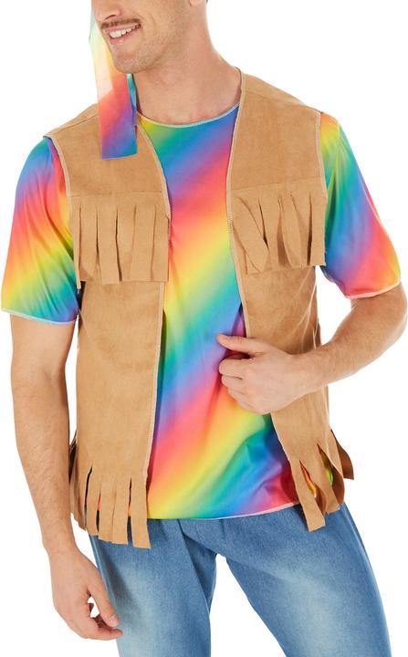 Actual product image Dressforfun Men costume Hippie Peace (XXL)
