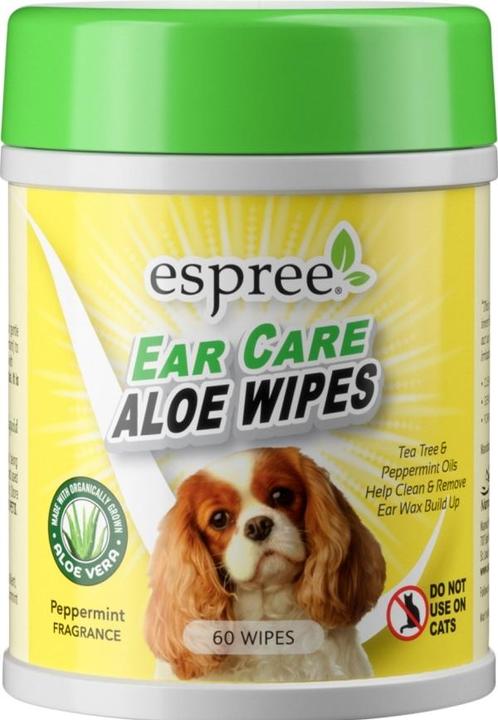 Actual product image Espree Verzorgingsdoekjes Aloe Voor Oren Hond (Dog)