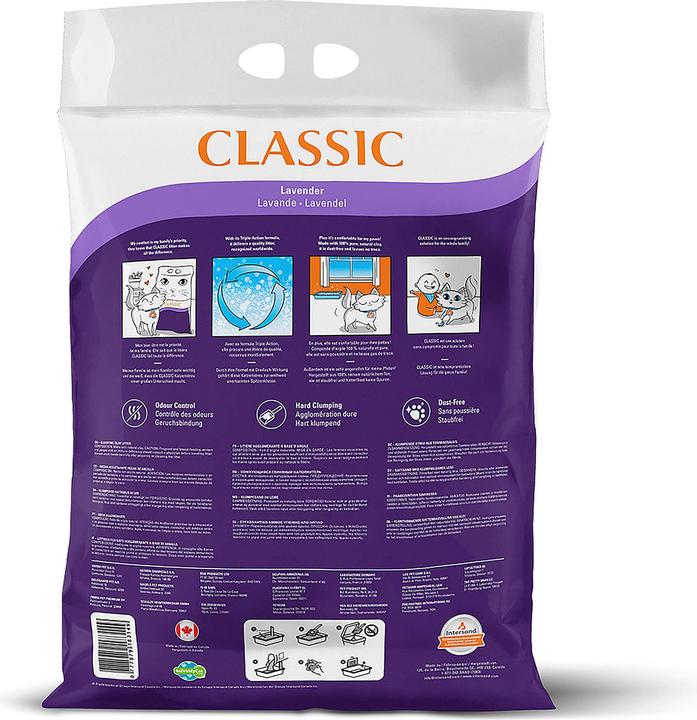 Image du produit Intersand Litière pour chats Extreme Classic Lavender (Agglomérant, 14.14 kg)