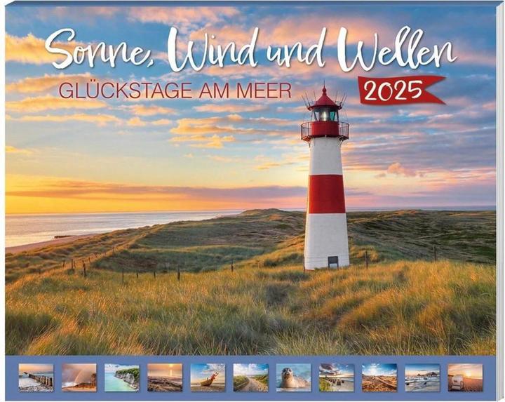 Actual product image Sun, wind and waves calendar pack 2025, 9 pieces (German)