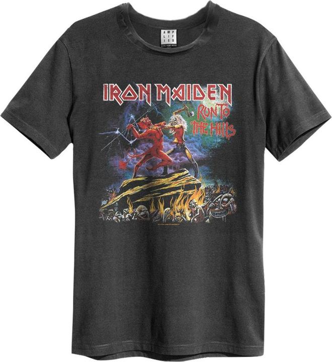 Amplified Adult Run To The Hills Iron Maiden TShirt