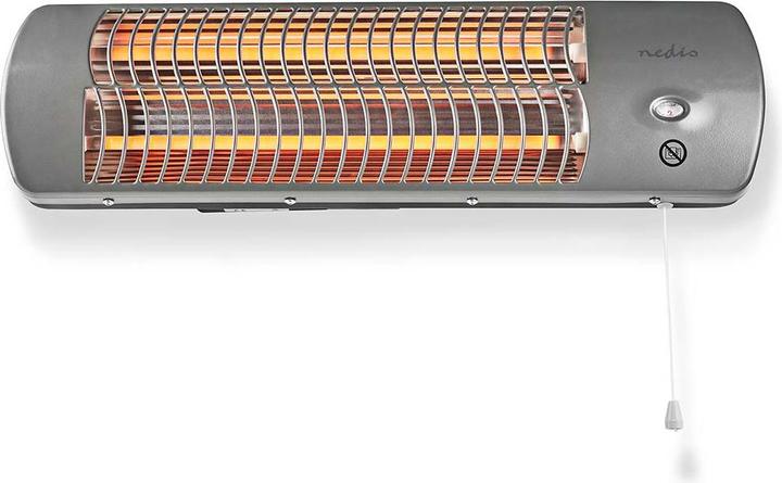 Nedis HTBA10GY Bathroom Rapid Heater 1200W 12m² Grey (1200 W)